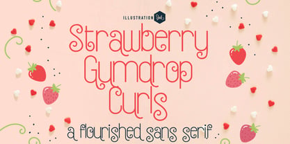 ZP Strawberry Gumdrop Font Poster 3