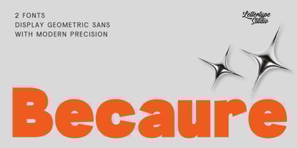 Becaure Font Poster 1