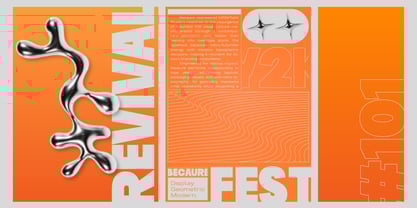Becaure Font Poster 2