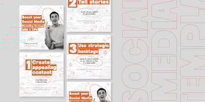 Becaure Font Poster 8