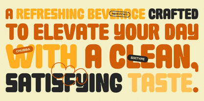 Chubba Font Poster 2
