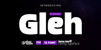 Gleh Font Poster 1