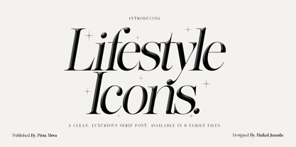 Lifestyle Icons Font Poster 1