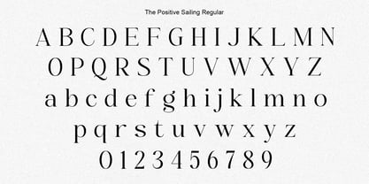The Positive Sailing Font Poster 12