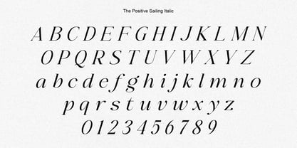 The Positive Sailing Font Poster 13