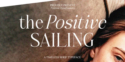 The Positive Sailing Font Poster 1