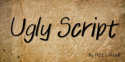 Ugly Script Font Poster 1