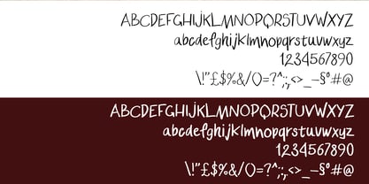 Ugly Script Font Poster 5