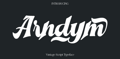 Arndym Font Poster 1