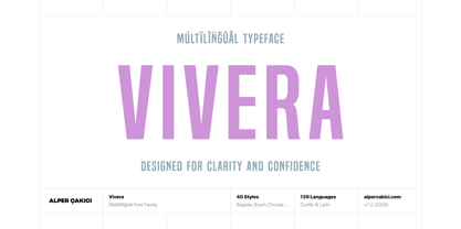 Vivera Font Poster 1