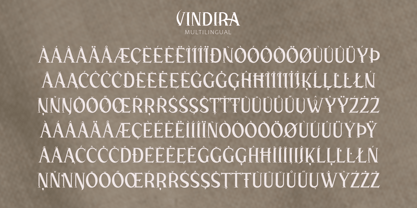 Vindira Font Poster 6