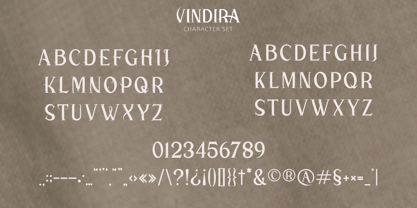 Vindira Font Poster 4
