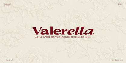 Valerella Font Poster 1