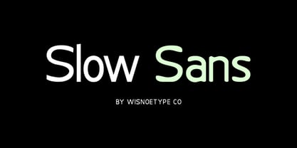 Slow Sans Font Poster 1