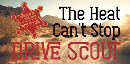 Drive Scout Font Poster 2