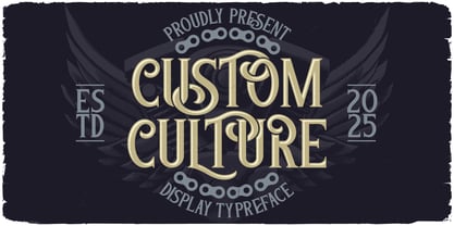 Custom Culture Font Poster 1