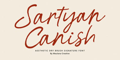 MC Sartyan Canish Font Poster 1