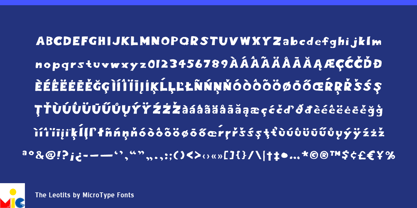 The Leotits Font Poster 2
