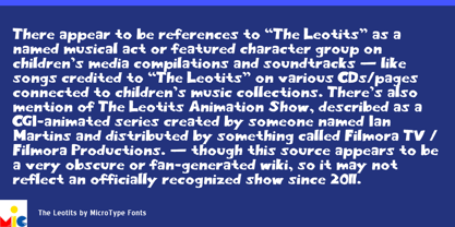 The Leotits Font Poster 4