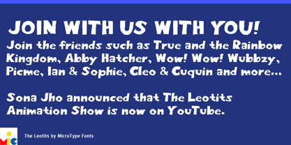The Leotits Font Poster 3