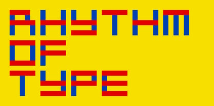 Rhythm of Type Font Poster 2