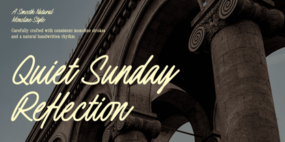 Quiet Sunday Reflection Font Poster 1