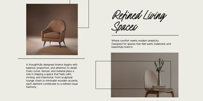 Quiet Sunday Reflection Font Poster 3