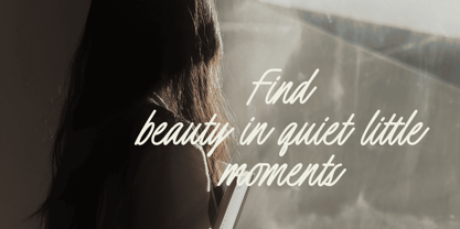 Quiet Sunday Reflection Font Poster 6