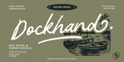 RT Dockhand Font Poster 1