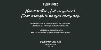 RT Dockhand Font Poster 7