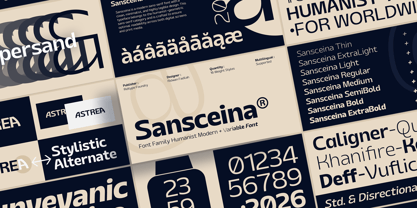 Sansceina Font Poster 1