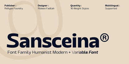 Sansceina Font Poster 2