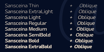 Sansceina Font Poster 3
