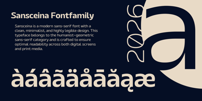 Sansceina Font Poster 5