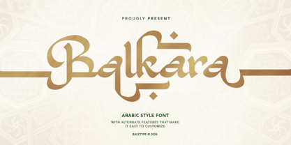 Balkara Font Poster 1