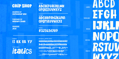 Chip Shop Font Poster 3