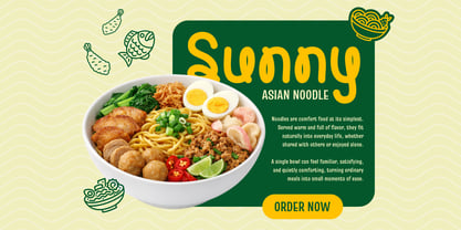Noodle Twine Font Poster 2