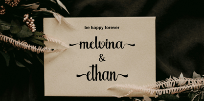 Jenniy & Cary Font Poster 3
