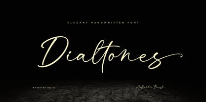 Dialtones Font Poster 1