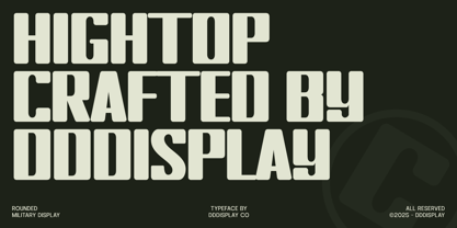Hightop Font Poster 6