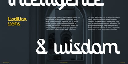 Mizaj Font Poster 4