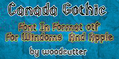 Canada Gothic Font Poster 3