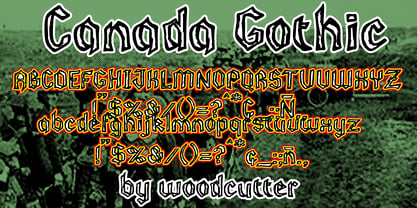 Canada Gothic Font Poster 5