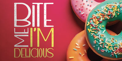 Easy Donut Font Poster 2