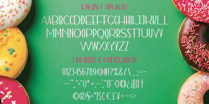 Easy Donut Font Poster 3