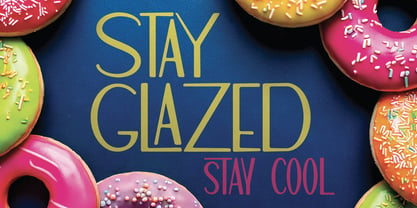 Easy Donut Font Poster 6