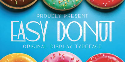Easy Donut Font Poster 1
