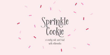 Sprinkle Cookie Serif Font Poster 1