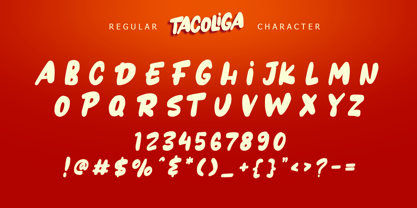 Tacoliga Font Poster 13