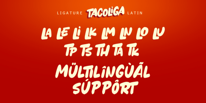 Tacoliga Font Poster 14